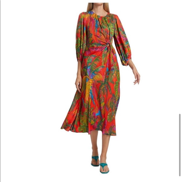 FARM Rio Jungle Cutout Midi Dress - Picture 4 of 11